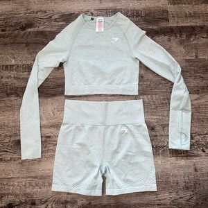 Gymshark Vital Seamless Set in Mint Green